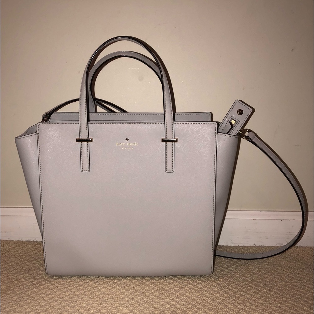 Light Grey Kate Spade Large Purse